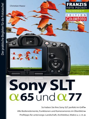 cover image of Foto Pocket Sony SLT Alpha 65 und SLT Alpha 77